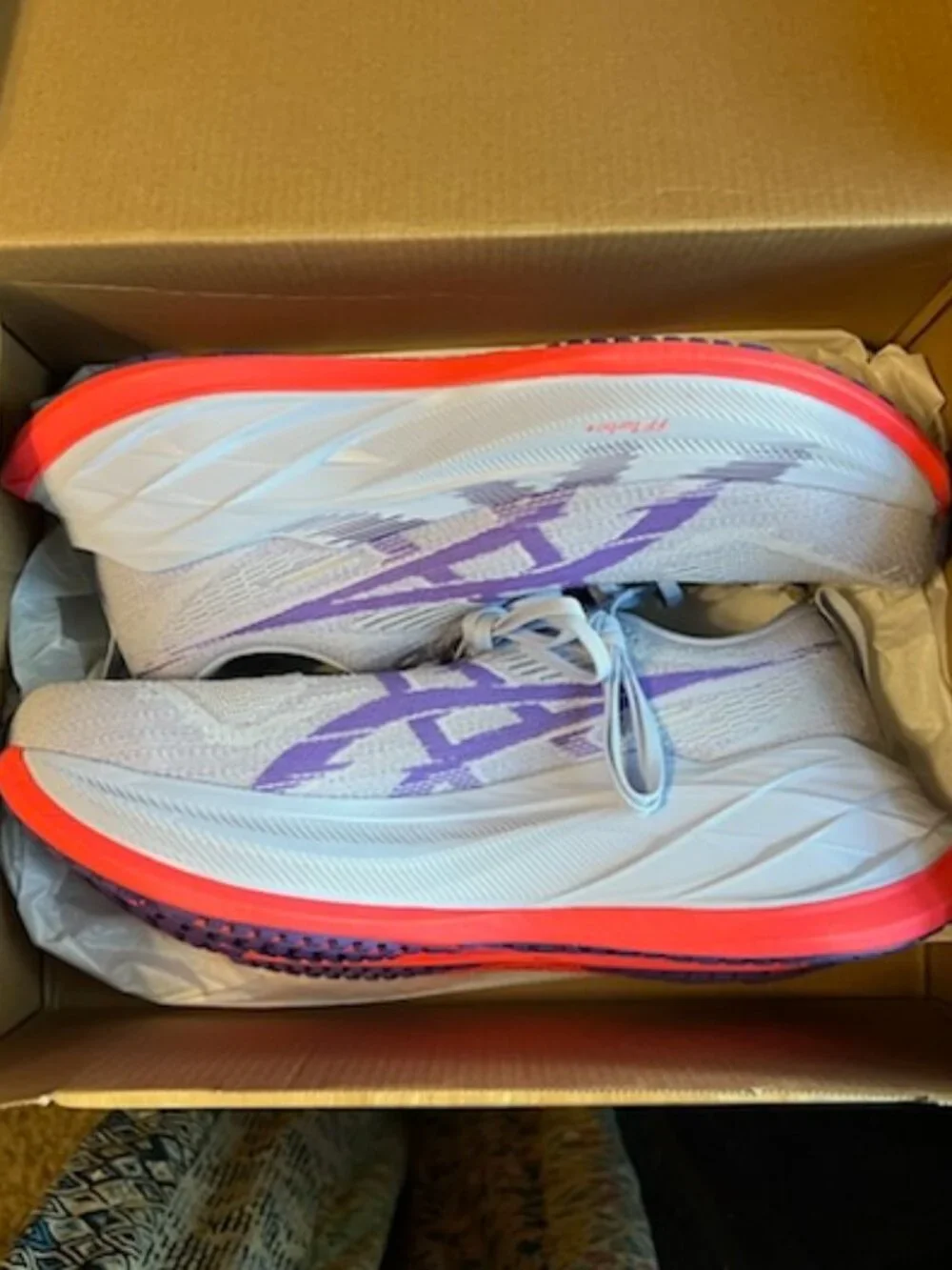 ASICS Superblast 2 Men’s Running Shoes Blue Fade/Edo Purple Size 9